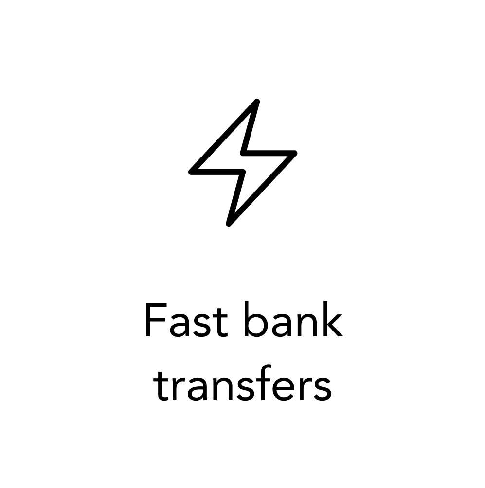 Fast bank transfers illustration